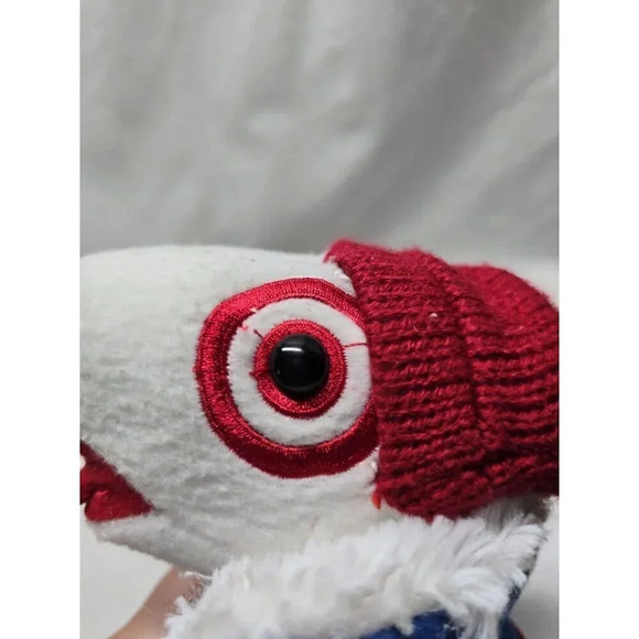 Target Bullseye Dog Winter Weather Costume Plush Stuffed Animal 8"- Read - Picture 11 of 13